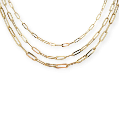 Three-Strand Paperclip Necklace