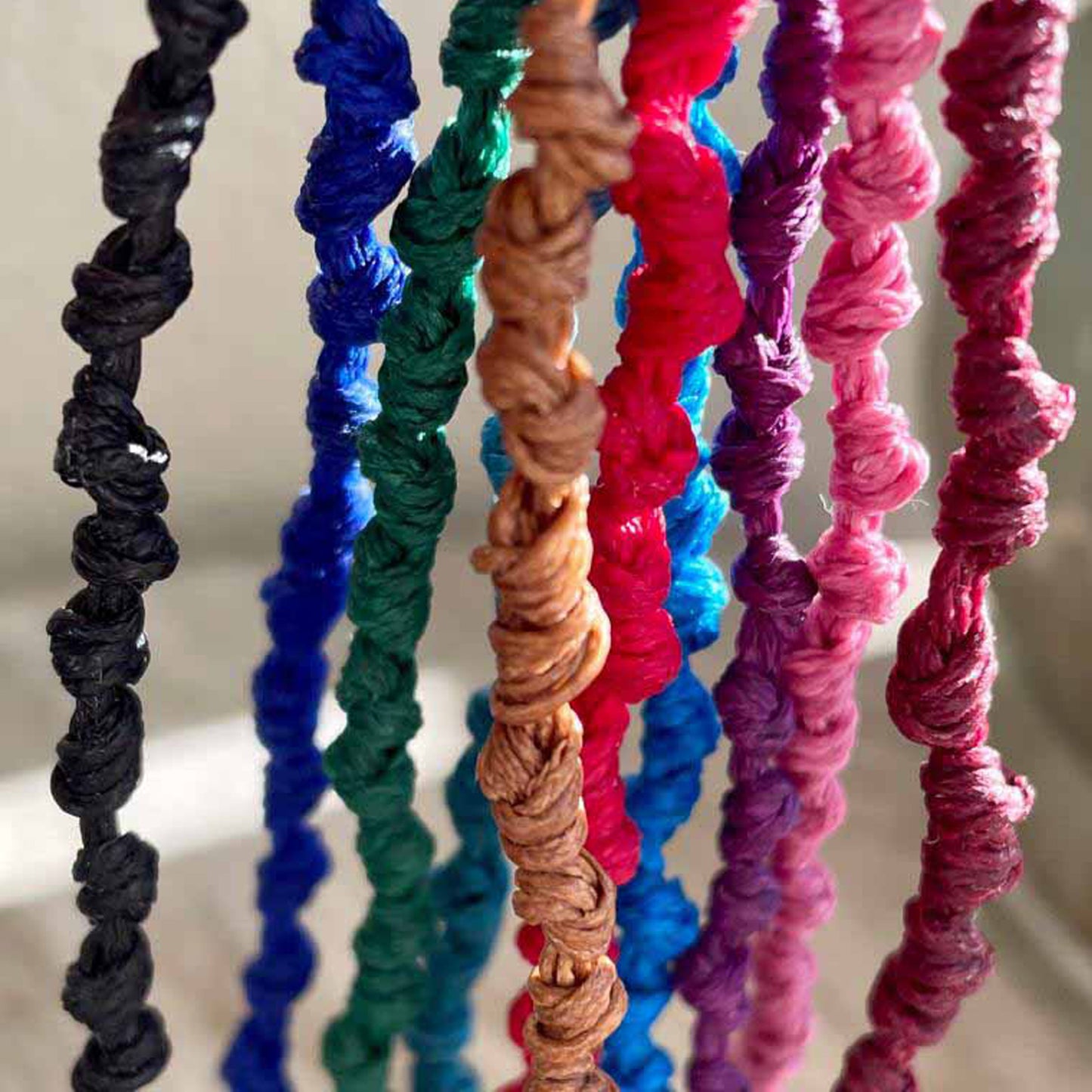 Knotted Cord Bracelets