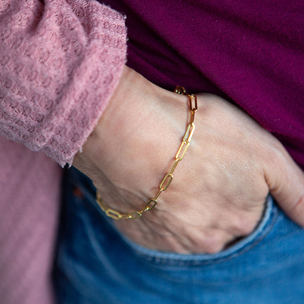 Paperclip Chain Bracelet