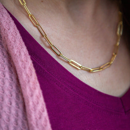 Paperclip Chain Necklace