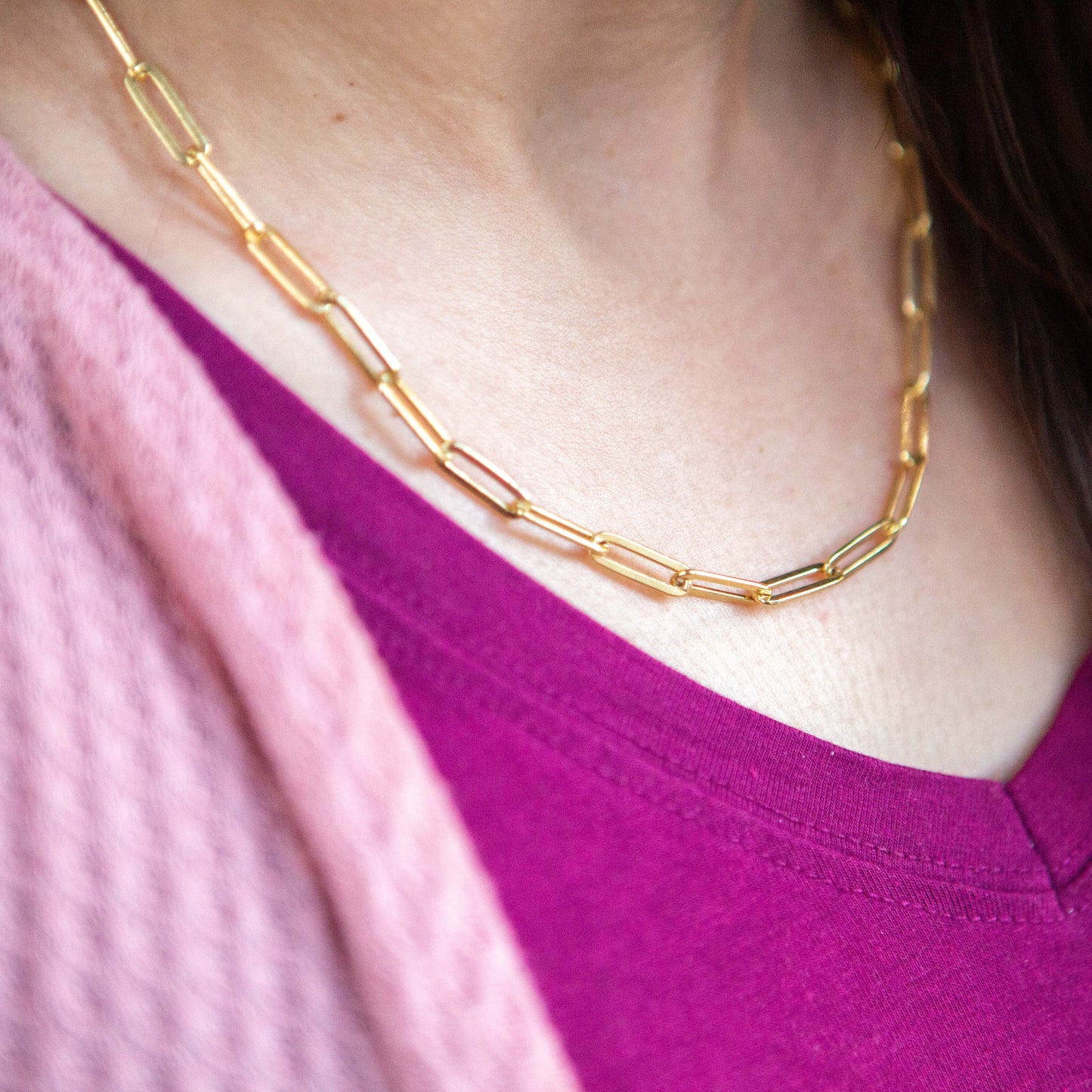 Paperclip Chain Necklace